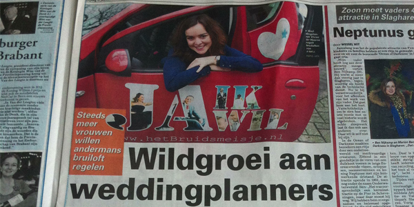 Wildgroei aan Weddingplanners