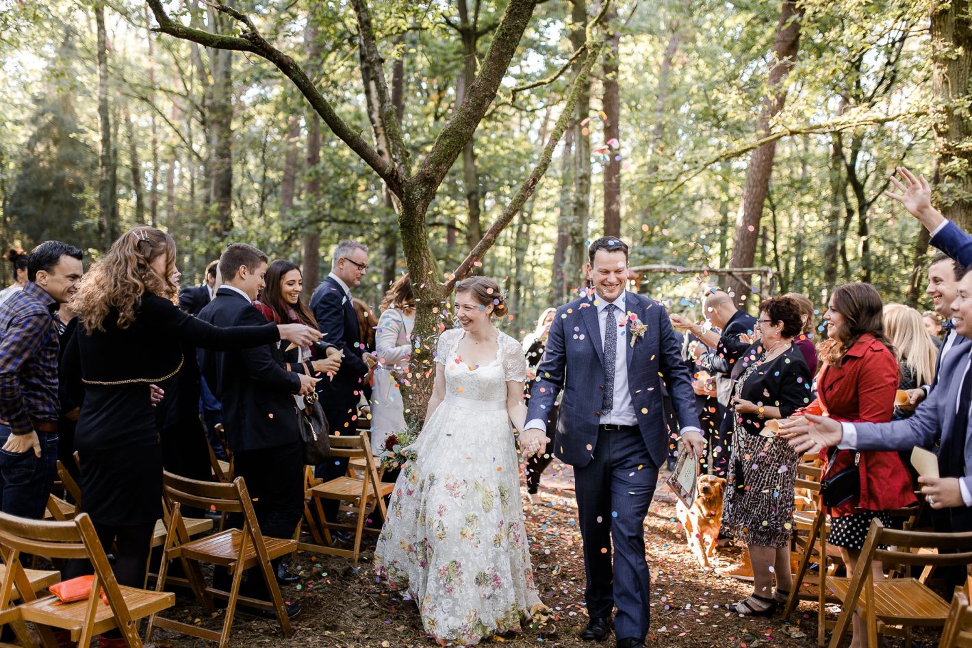 Fall wedding in the woods of Meneer van Eijck