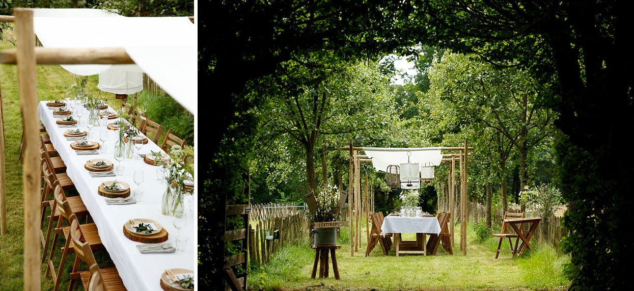 Island wedding in the woods & in the meadow