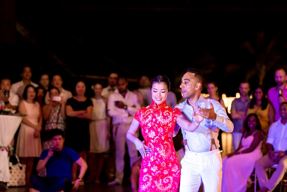Multiculturele bruiloft op Koh Samui, Thailand