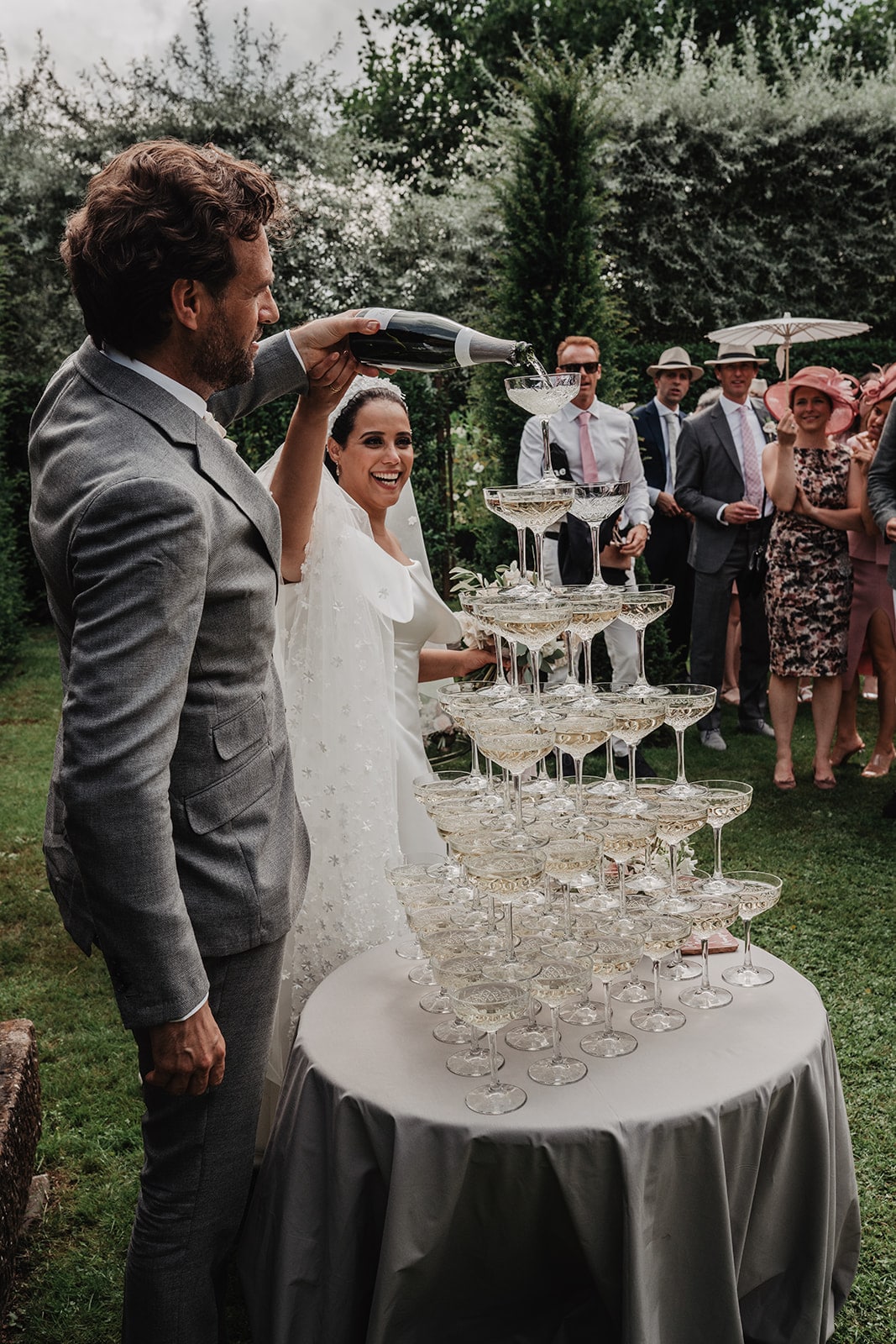 Romantic chic outdoor wedding with a French twist