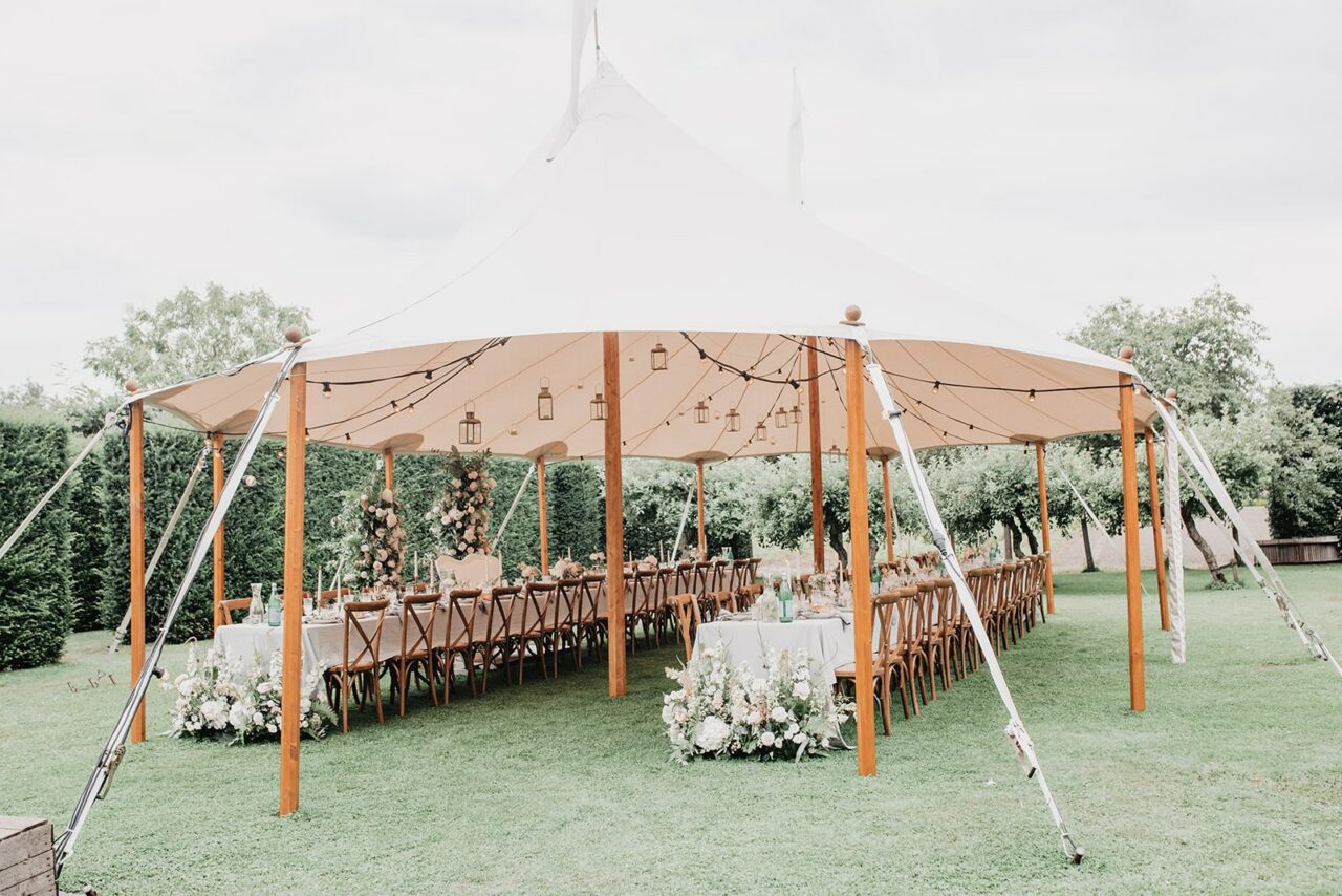 Romantic chic outdoor wedding with a French twist